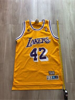 adidas Lakers #42 James Worthy NBA Jersey